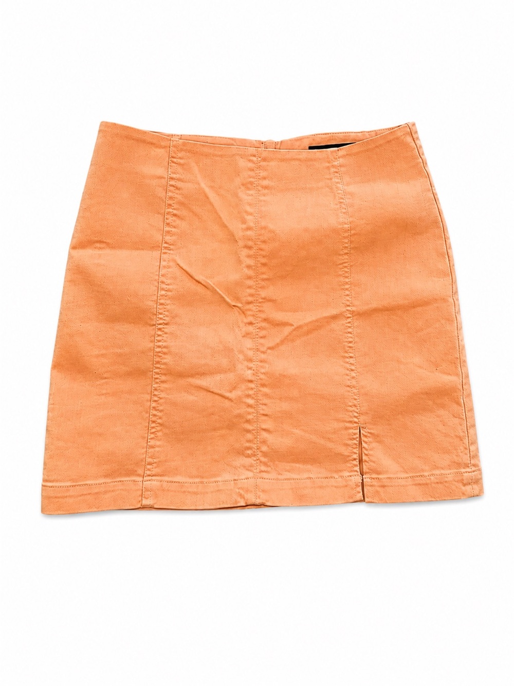 Forever 21 Peach Mini Skirt with Panel Seams